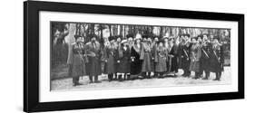 Tsar Nicholas II of Russia and His Family before Abdication, 1917-null-Framed Giclee Print