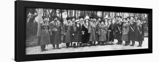 Tsar Nicholas II of Russia and His Family before Abdication, 1917-null-Framed Giclee Print