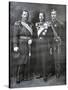 Tsar Nicholas II of Russia, King George V of Great Britain and King Albert I of Belgium, 1914-null-Stretched Canvas