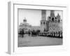 Tsar Nicholas II Reviewing the Parade of the Pupils of Moscow in the Kremlin, Russia, 1912-K von Hahn-Framed Giclee Print