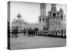 Tsar Nicholas II Reviewing the Parade of the Pupils of Moscow in the Kremlin, Russia, 1912-K von Hahn-Stretched Canvas