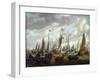 Tsar Peter I Visiting England in January 1698, Early 18th Century-Abraham Storck-Framed Giclee Print