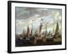 Tsar Peter I Visiting England in January 1698, Early 18th Century-Abraham Storck-Framed Giclee Print