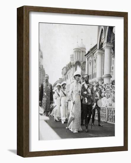Tsar's Family at the Celebrations of the 300th Anniversary of the House of Romanov, Russia, 1913-null-Framed Giclee Print