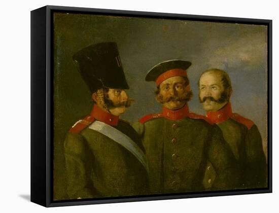 Tsar's Nicholas I Life Guards, Second Quarter of the 19th Cen-Alexander Ivanovich Sauerweid-Framed Stretched Canvas