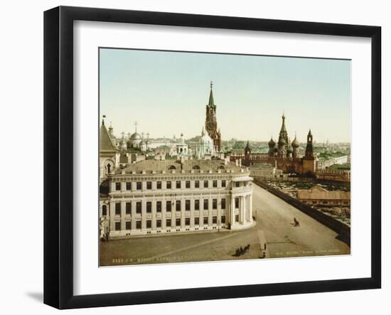 Tsar Square in the Moscow Kremlin, Russia, 1890S-null-Framed Giclee Print