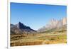 Tsaranoro Valley and Chameleon Peak, Ambalavao, central area, Madagascar, Africa-Christian Kober-Framed Photographic Print