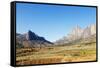 Tsaranoro Valley and Chameleon Peak, Ambalavao, central area, Madagascar, Africa-Christian Kober-Framed Stretched Canvas