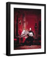 Tsarevich Alexander (1818-81) and His Wife Maria Alexandrovna, 1845-null-Framed Premium Giclee Print