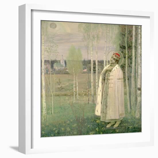 Tsarevich Dimitry, Son of the Assassinated Tsar Nicholas-Mikhail Vasilievich Nesterov-Framed Giclee Print