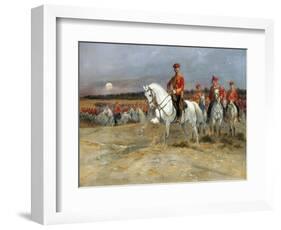 Tsarevich Nicholas Reviewing the Troops-Édouard Detaille-Framed Giclee Print