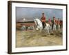 Tsarevich Nicholas Reviewing the Troops-Édouard Detaille-Framed Giclee Print