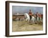 Tsarevich Nicholas Reviewing the Troops-Édouard Detaille-Framed Giclee Print