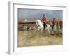 Tsarevich Nicholas Reviewing the Troops-Édouard Detaille-Framed Giclee Print