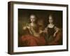 Tsarevich Peter Alekseevitch and Tsarevna Nathalie Alekseevna as Apollo and Diana, C.1722-Louis Caravaque-Framed Giclee Print