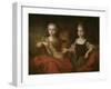 Tsarevich Peter Alekseevitch and Tsarevna Nathalie Alekseevna as Apollo and Diana, C.1722-Louis Caravaque-Framed Giclee Print