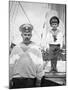 Tsarevitch Alexei with His Personal Bodyguard, the Sailor Derevenko-null-Mounted Photographic Print