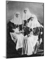Tsarina Alexandra and Grand Duchesses Olga and Tatiana of Russia, 1914-null-Mounted Giclee Print