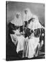 Tsarina Alexandra and Grand Duchesses Olga and Tatiana of Russia, 1914-null-Stretched Canvas