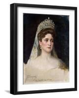 Tsarina Alexandra Fyodorovna, 1907-Nikolai Bodarevsky-Framed Giclee Print