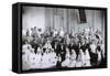 Tsarina Maria Fyodorovna of Russia Visiting a Hospital in Kiev, 1915-null-Framed Stretched Canvas