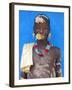 Tsemay Man with Flower in Mouth at Weekly Market, Key Afir, Lower Omo Valley, Ethiopia, Africa-Jane Sweeney-Framed Photographic Print