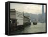 Tsim Sha Tsui Star Ferry Terminal, Kowloon, Hong Kong, China-Amanda Hall-Framed Stretched Canvas