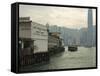 Tsim Sha Tsui Star Ferry Terminal, Kowloon, Hong Kong, China-Amanda Hall-Framed Stretched Canvas