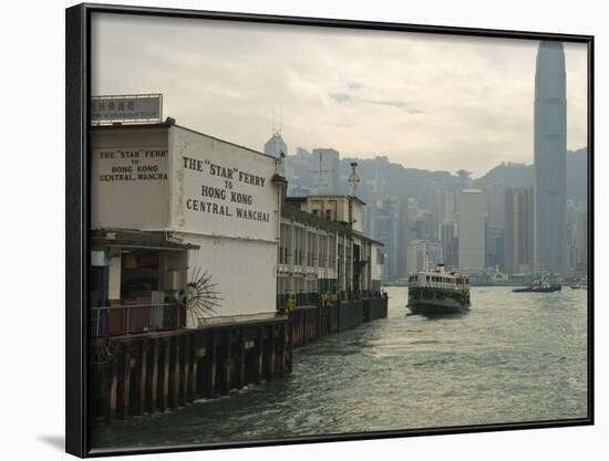 Tsim Sha Tsui Star Ferry Terminal, Kowloon, Hong Kong, China-Amanda Hall-Framed Photographic Print