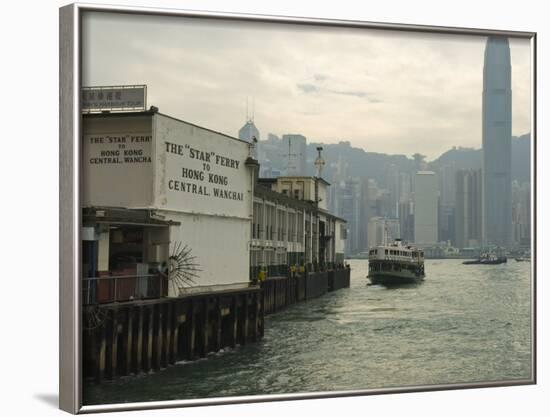 Tsim Sha Tsui Star Ferry Terminal, Kowloon, Hong Kong, China-Amanda Hall-Framed Photographic Print