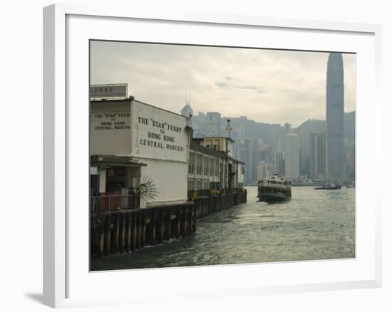 Tsim Sha Tsui Star Ferry Terminal, Kowloon, Hong Kong, China-Amanda Hall-Framed Photographic Print