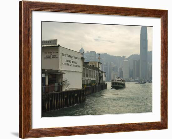 Tsim Sha Tsui Star Ferry Terminal, Kowloon, Hong Kong, China-Amanda Hall-Framed Photographic Print