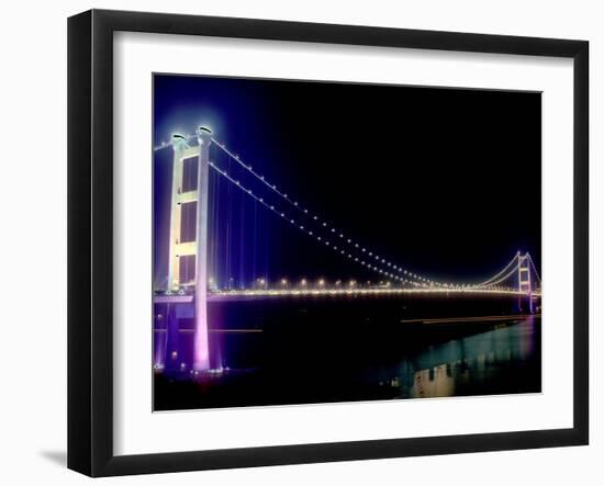 Tsing Ma Bridge, Hong Kong, China-Russell Gordon-Framed Photographic Print