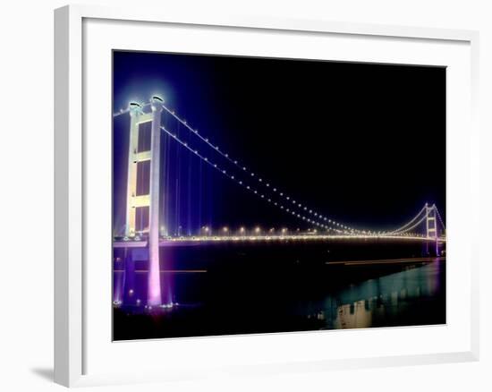 Tsing Ma Bridge, Hong Kong, China-Russell Gordon-Framed Photographic Print