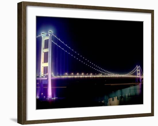 Tsing Ma Bridge, Hong Kong, China-Russell Gordon-Framed Photographic Print