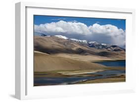 Tso Moriri lake at an altitude of 4595m, Ladakh, Himalayas, north India, Asia-Alex Treadway-Framed Photographic Print