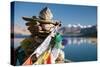 Tso Moriri Lake with Prayer Flags-Daniel Prudek-Stretched Canvas