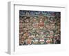 Tsong-Kha-Pa, Seated on a Lotus, Surrounded by Various Disciples (Ink on Silk)-null-Framed Giclee Print