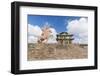 Tsorjiin Khureenii temple and Genghis Khan statue, Middle Gobi province, Mongolia, Central Asia, As-Francesco Vaninetti-Framed Photographic Print