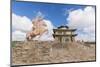 Tsorjiin Khureenii temple and Genghis Khan statue, Middle Gobi province, Mongolia, Central Asia, As-Francesco Vaninetti-Mounted Photographic Print