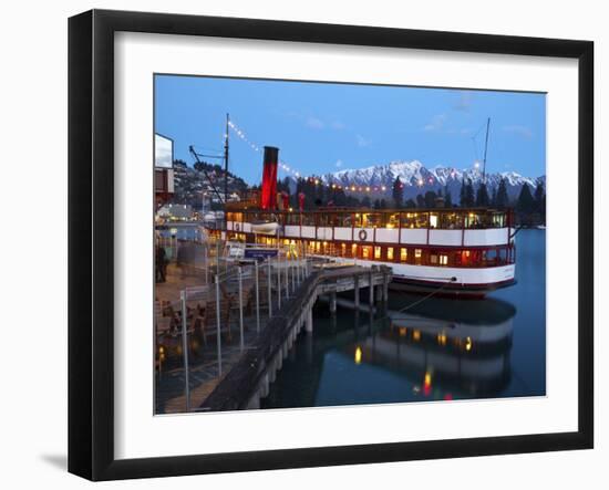 Tss Earnslaw and the Remarkables, Queenstown, Central Otago, South Island, New Zealand-Doug Pearson-Framed Photographic Print