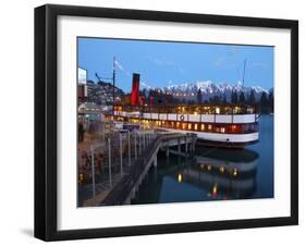 Tss Earnslaw and the Remarkables, Queenstown, Central Otago, South Island, New Zealand-Doug Pearson-Framed Photographic Print