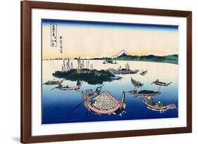 Tsukada Island in the Musashi Province, c.1830-Katsushika Hokusai-Framed Giclee Print