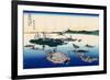 Tsukada Island in the Musashi Province, c.1830-Katsushika Hokusai-Framed Giclee Print