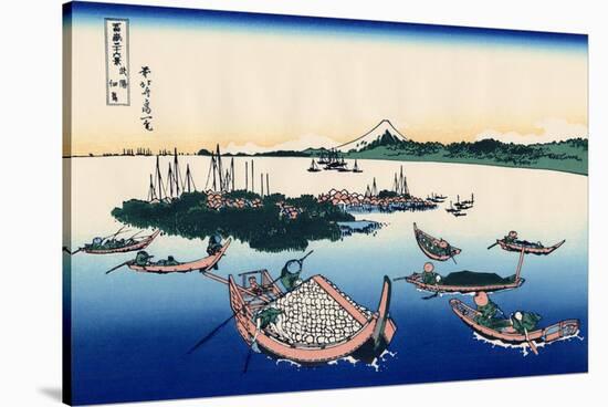 Tsukada Island in the Musashi Province, c.1830-Katsushika Hokusai-Stretched Canvas