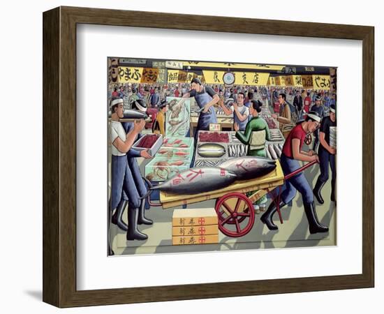 Tsukiji Fish Market, 2005-PJ Crook-Framed Giclee Print