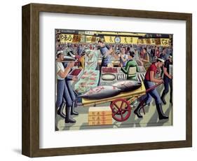 Tsukiji Fish Market, 2005-PJ Crook-Framed Giclee Print