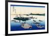 Tsukuda Island in Musashi Province, 1830-1833-Katsushika Hokusai-Framed Giclee Print