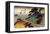 Tsumagome, 1830S-Ando Hiroshige-Framed Stretched Canvas