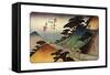 Tsumagome, 1830S-Ando Hiroshige-Framed Stretched Canvas